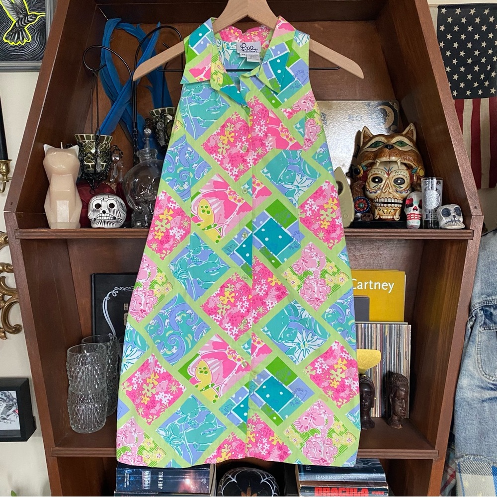 Lilly Pulitzer - Floral Sleeveless Dress - size 14 - Picture 2 of 6